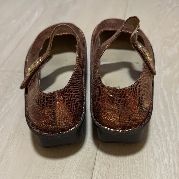 Alegria Copper Textured Mary Jane Dress Shoes - Picture 6 of 11